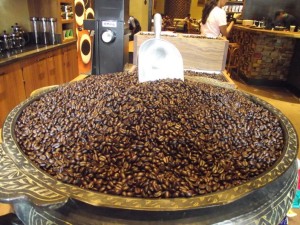 Coffee Bean Display at Starbucks